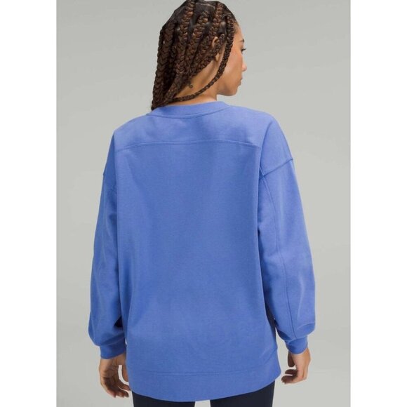 Lululemon Perfectly Oversized CrewWild Indigo-sz approx. Medium - Picture 5 of 8